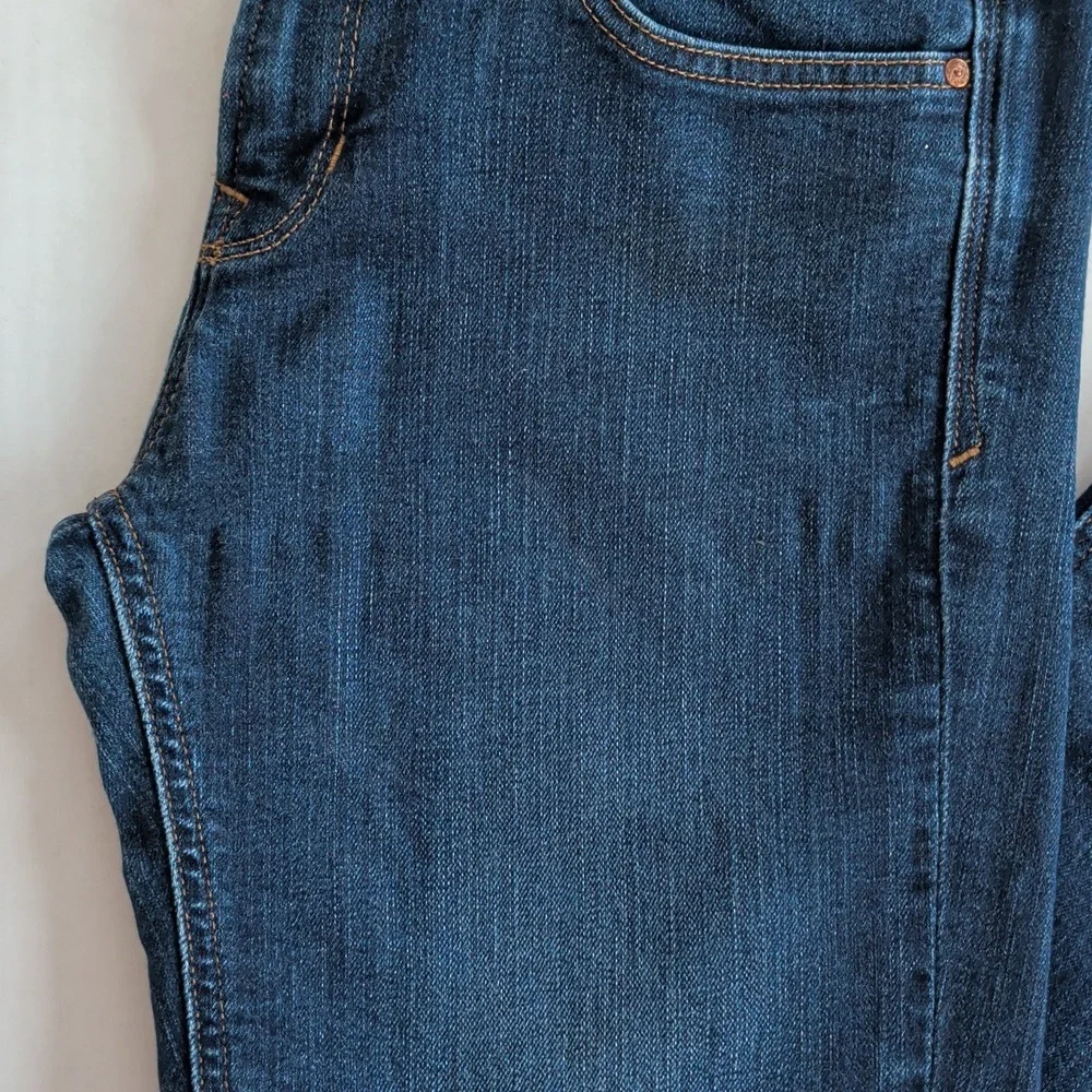 Gap 1969 Real Straight Leg Denim Jeans 28R Dark Wash Blue Pockets - Picture 16 of 16